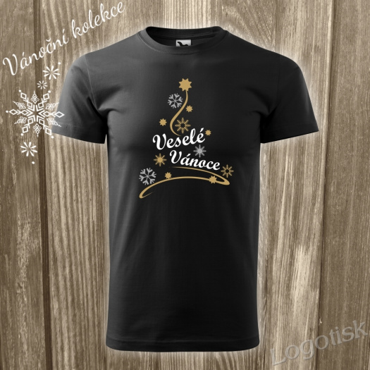 Tričko pánské Vánoční stromeček | Logotisk