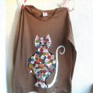 Kočičí tričko XL