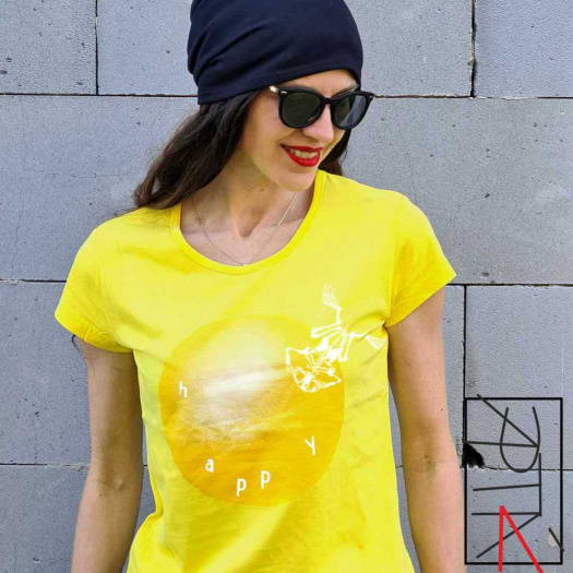 triko studená žlutá, úplet, S-2XL