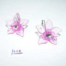 Náušnice s akrylovými květy
