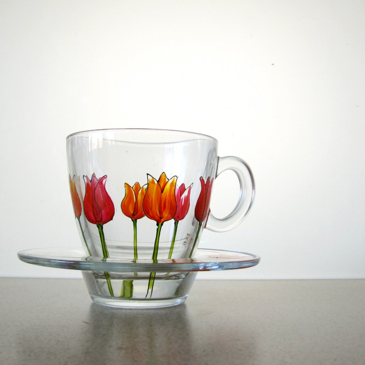 pán Tulip v červenooranžové