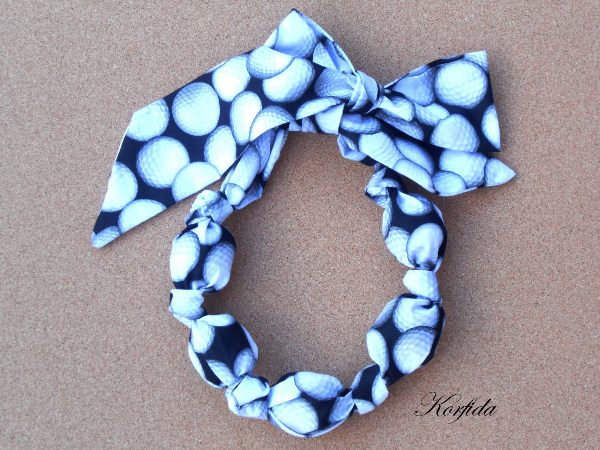 Korále látkové na golf (122/15)