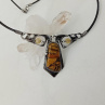 Kravata - náhrdelník s tygřím okem