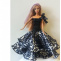 saténové tygrované šatičky pro  Barbie
