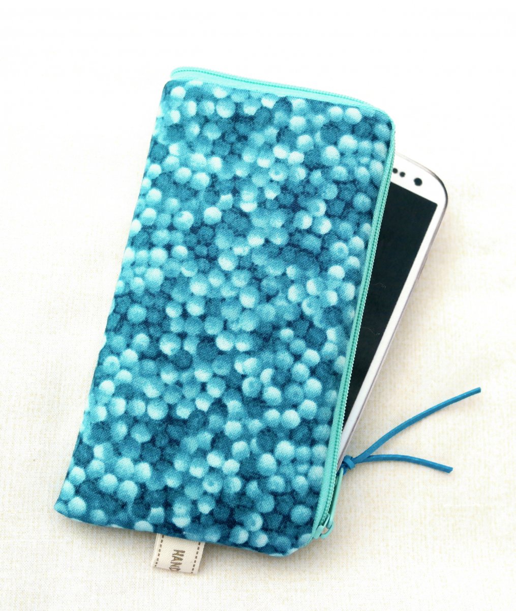 TYRKYSOVÉ  PUNTÍKY -  obal na mobil