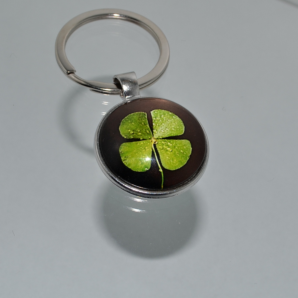 Přívěsek na klíče - čtyřlístek (0079)