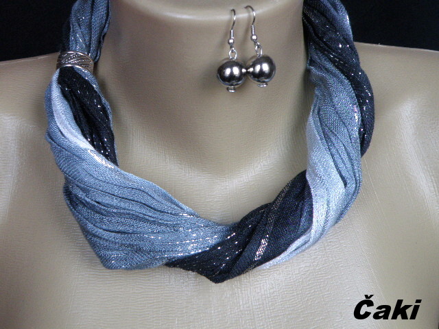 Krása šálového náhrdelníku,souprava