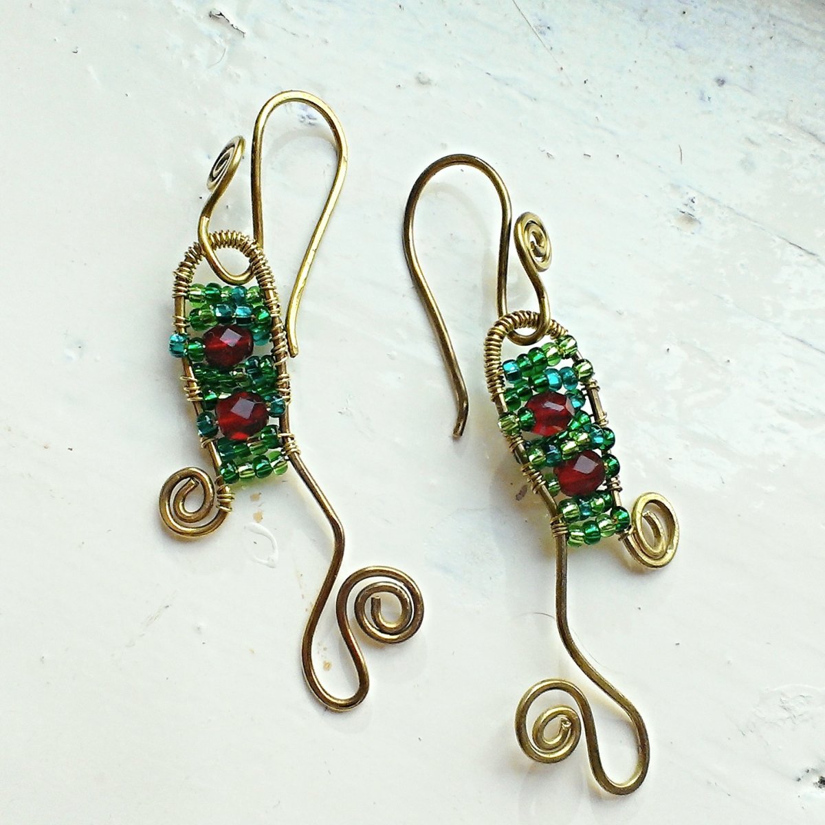 Náušnice Zlaté chobotničky