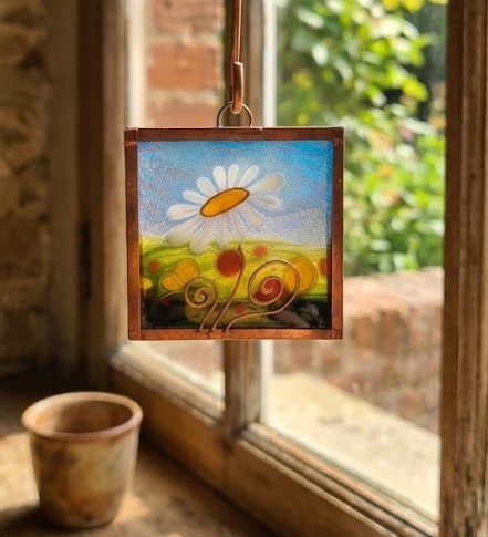 Sedmikráska pro štěstí 3x3cm