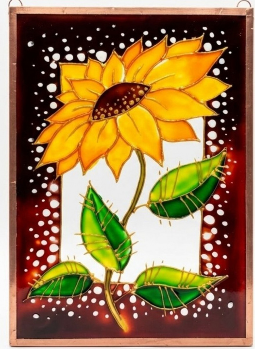 Kousek léta na skle 10x15cm