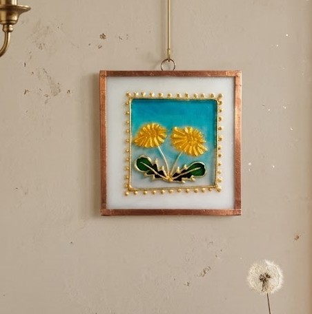 Sluneční pampelišky (4,5 × 4,5 cm)