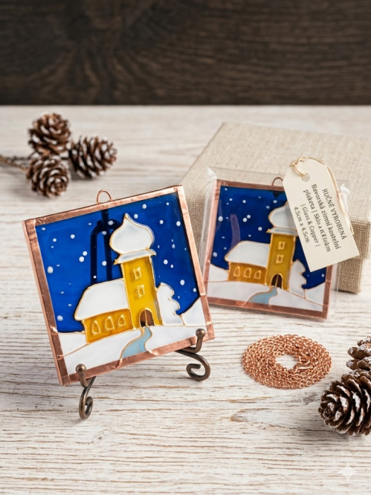 Hvězdná Noc u Bavorského Kostelíku 4,5x4,5cm