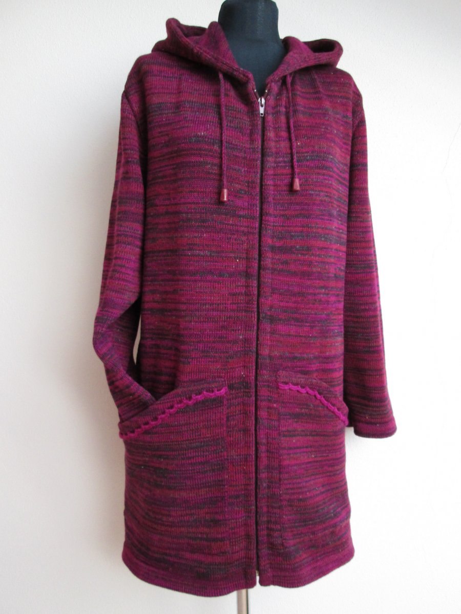 Kabátek - vínový melír