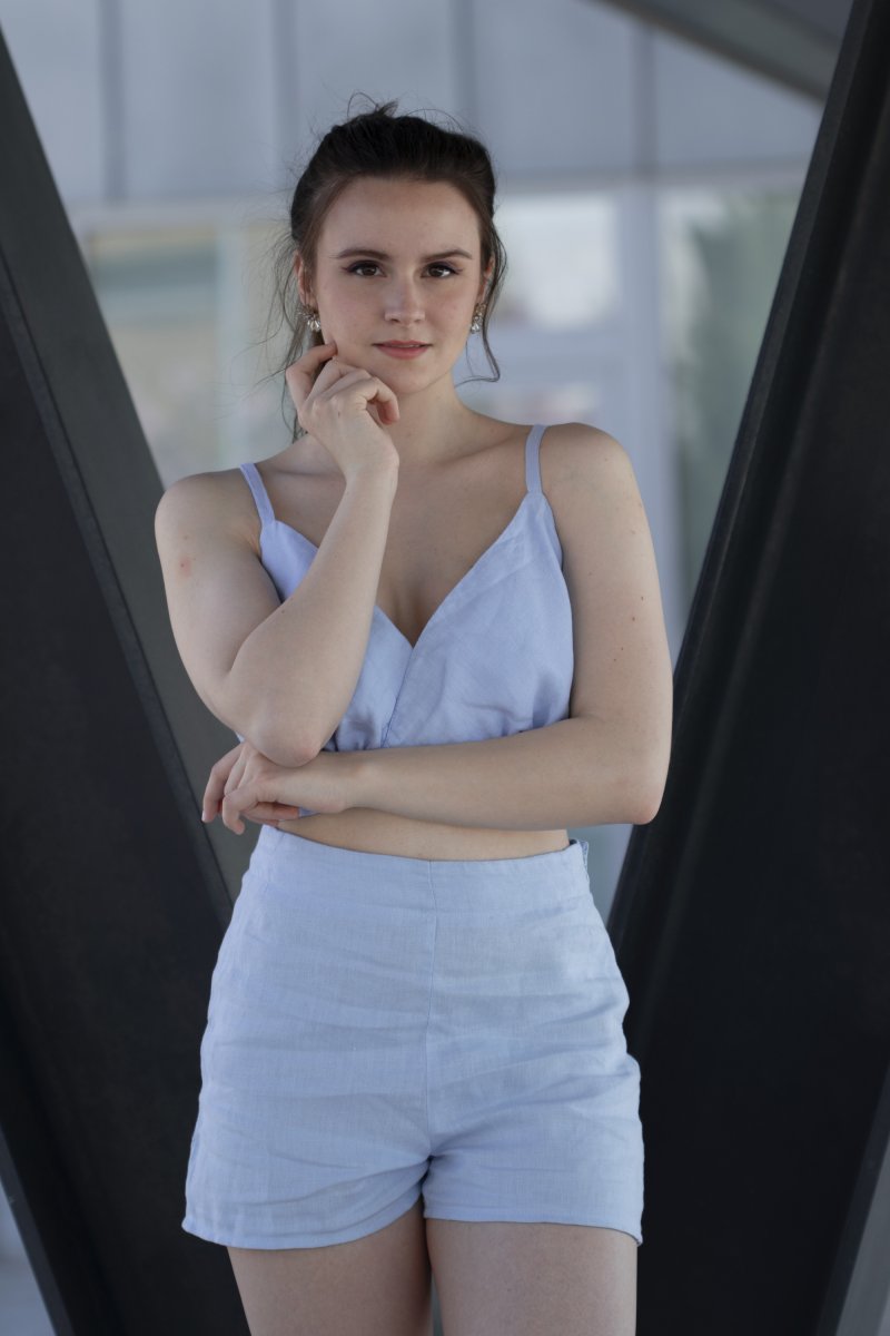 komplet šortky a croptop