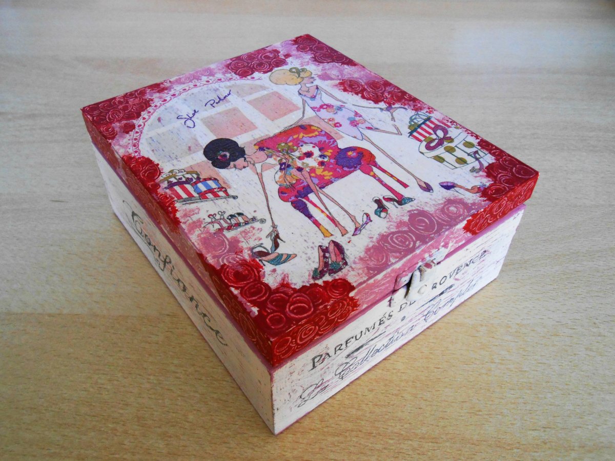 Krabička na čaj, šperkovnice RETRO - nakupování