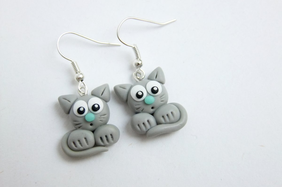 Náušnice - kočky