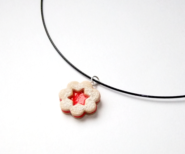 vánoční náhrdelník - fimo linecké 