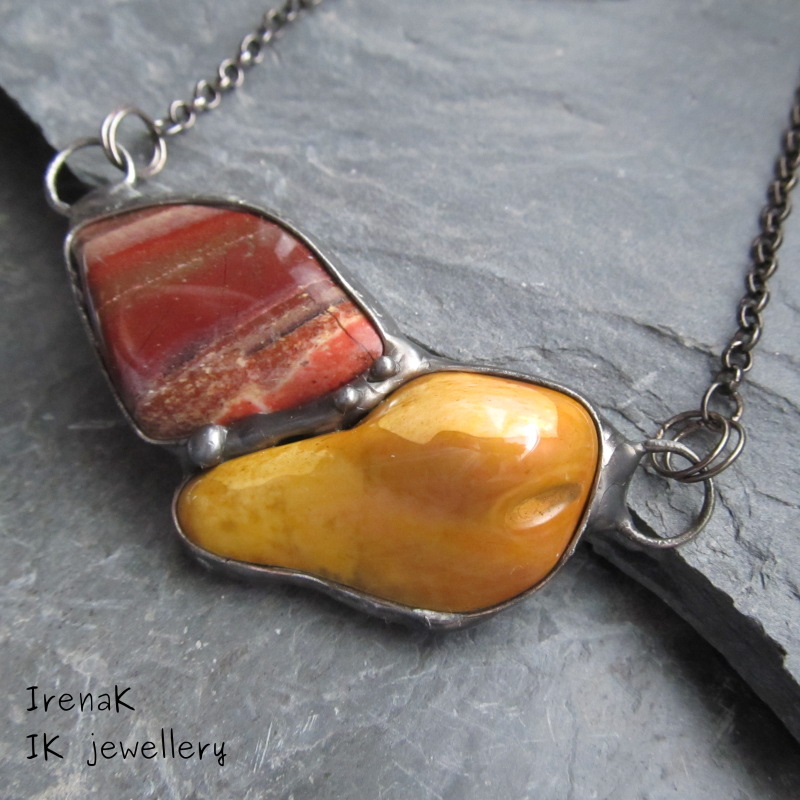 Náhrdelník - dva jaspisy