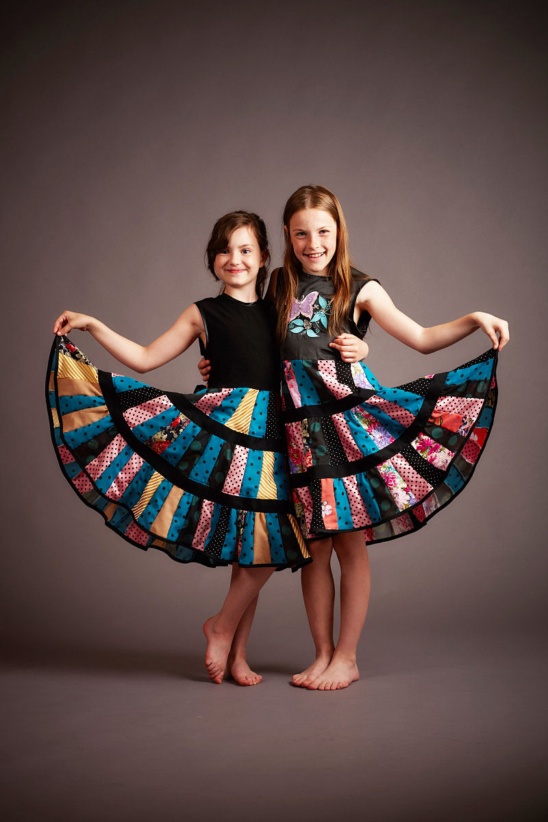 Patchworkové šatičky Adélka