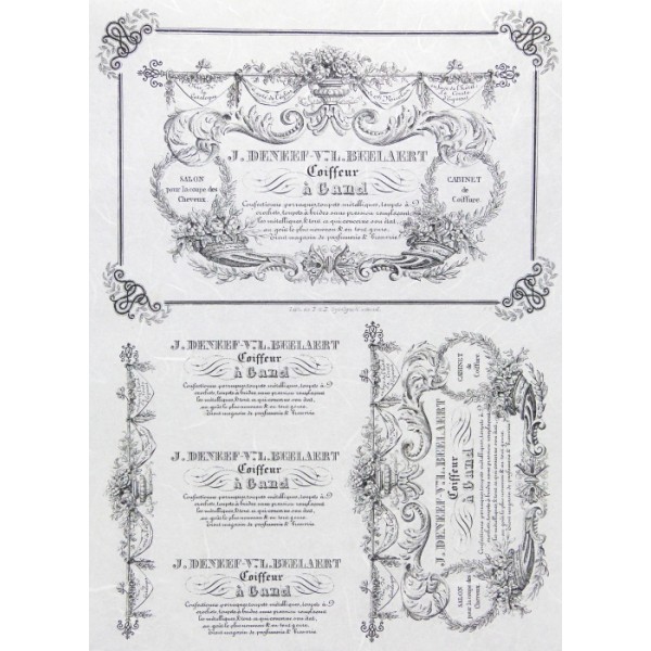 Rýžový papír A4 pro tvoření č. 511 - J.DENEEF 