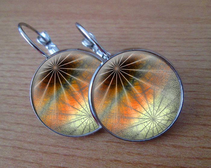 COOL VISACÍ NÁUŠNICE - V pomeranči