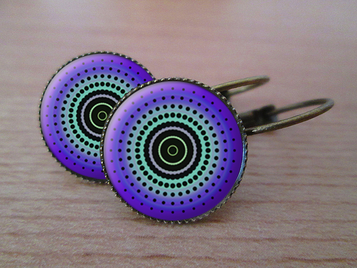 VINTAGE VISACÍ NÁUŠNICE - Kruh za kruhem 3