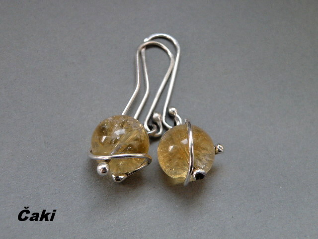 Citrín ve stříbře