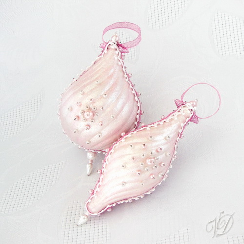 Originální vánoční ozdoba - Perleťové mámení