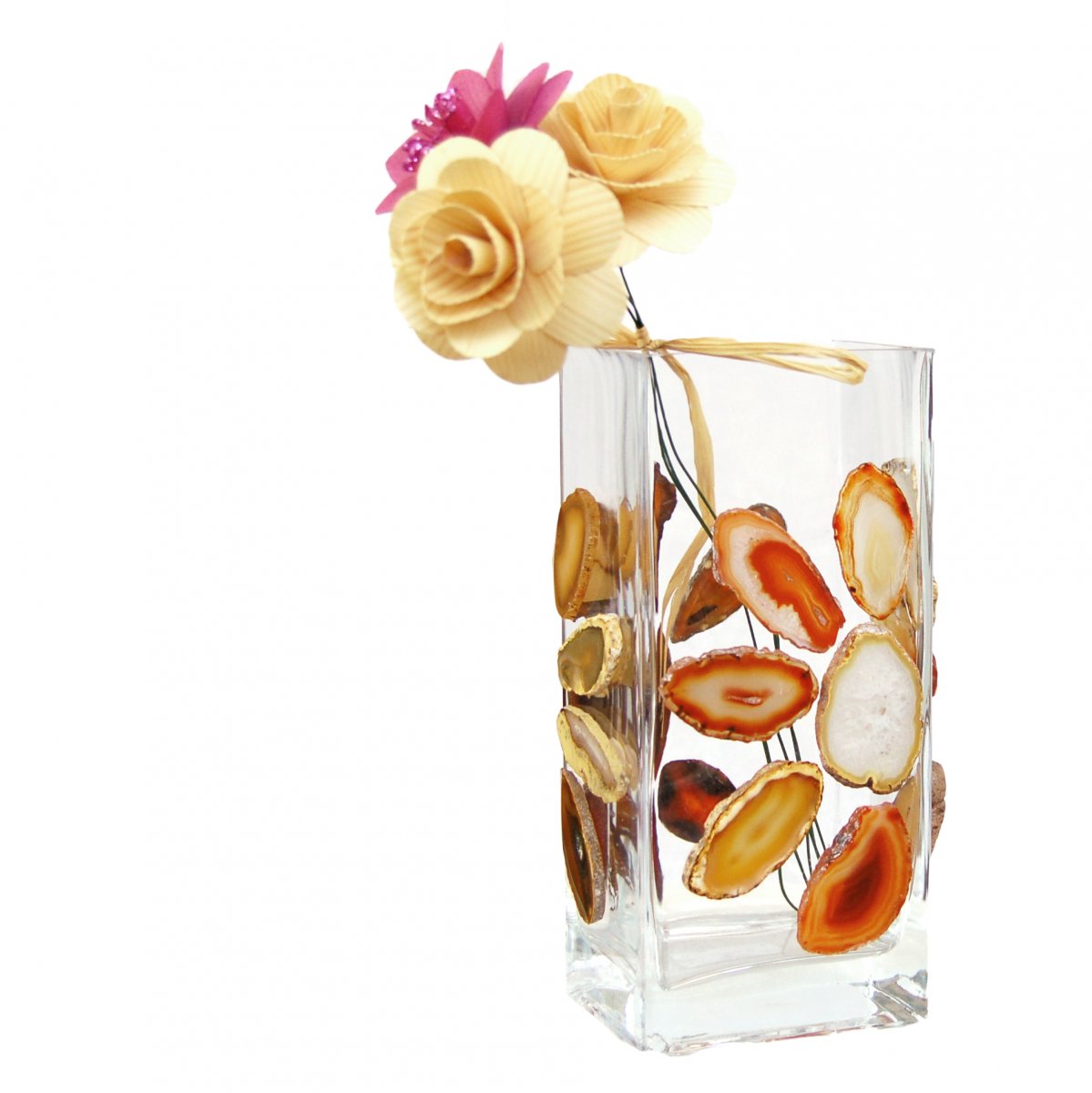 VÁZA OBDÉLNÍKOVÁ MOZAIKA ACHÁTY 5