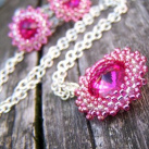 Swarovski....Fuchsia...náhrdelník