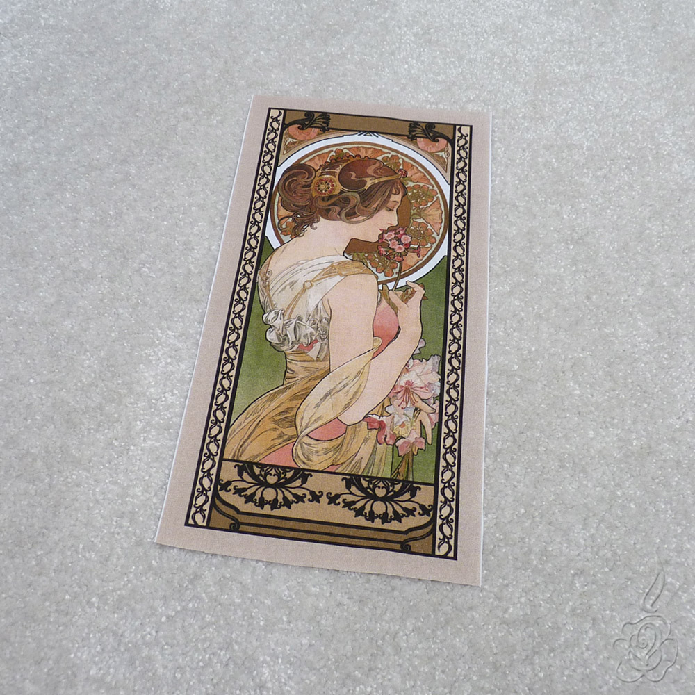 Bavlněný panel Alfons Mucha - Petrklíč