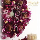 Elegantní purpurový věnec