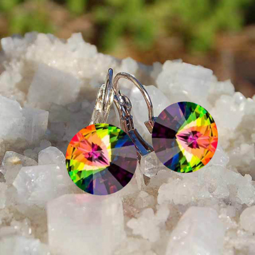 Swarovski zeleně měňavé 12 mm