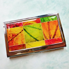 pouzdro na vizitky Listy