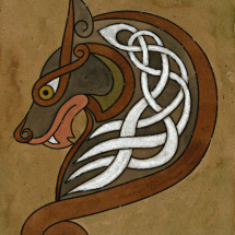 Akvare l- Keltský pes