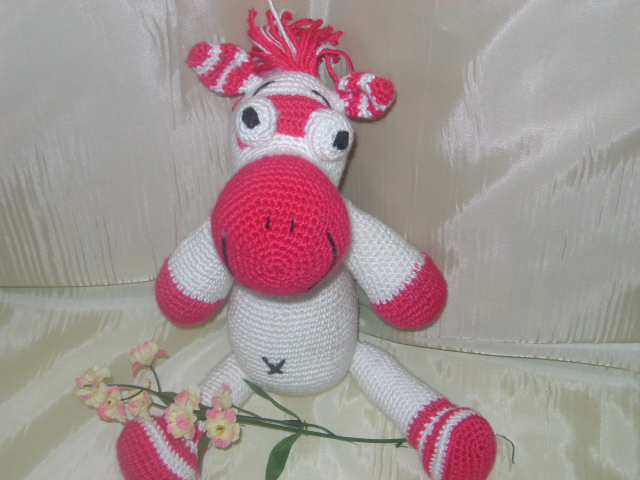 NÁVOD na háčkovanou zebru Barunku