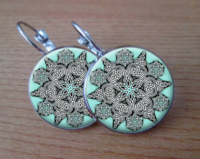 Mrazivé vločky- Visací náušnice