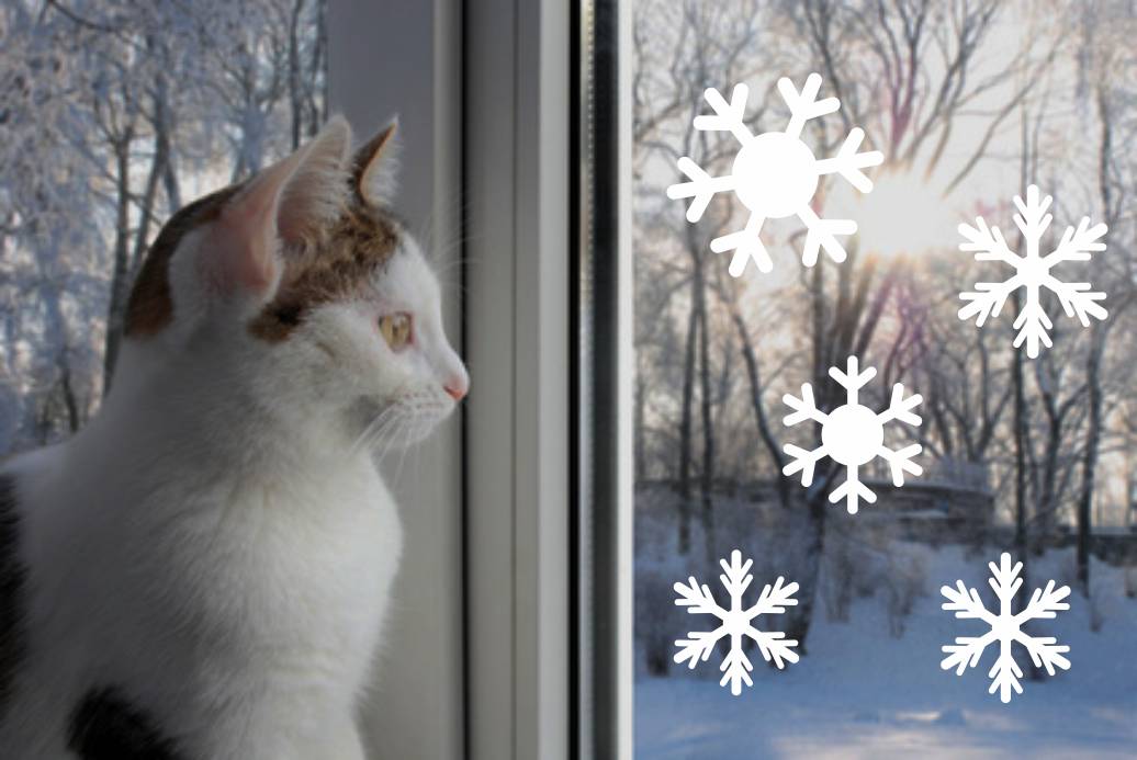 Vločky - samolepky nejen na okno