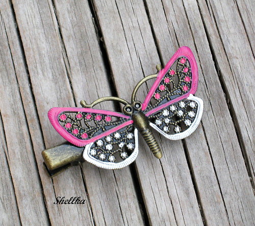 Spona do vlasů motýlková 5