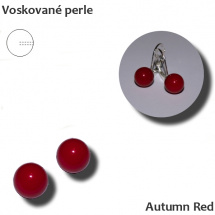 Voskované perle - půldírové - 10 mm 