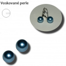 Voskované perle - půldírové - 8 mm 