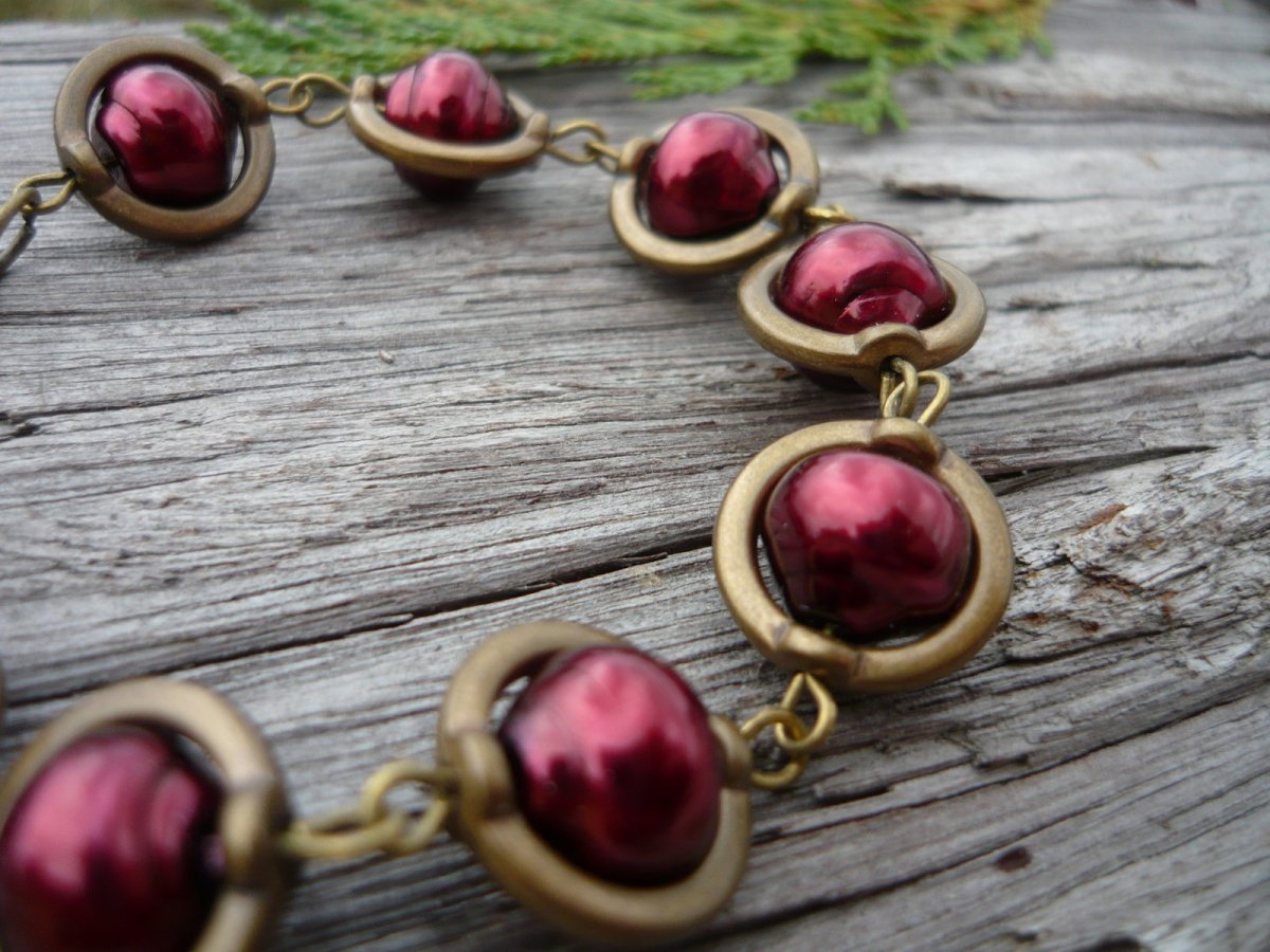 Náramek Vínový orient