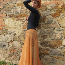 Zavinovací sukně oranžová