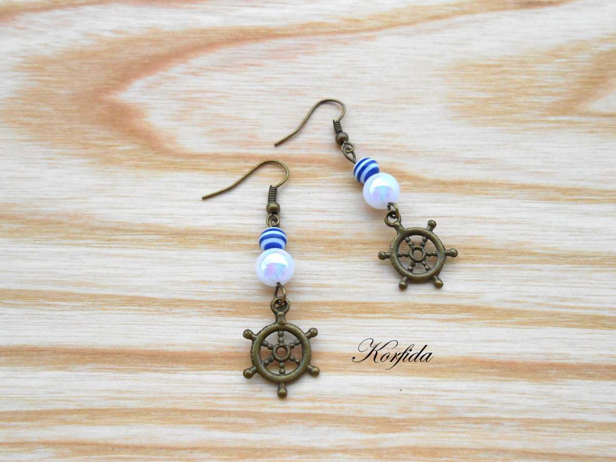 Náušnice s kormidlem (465/16)