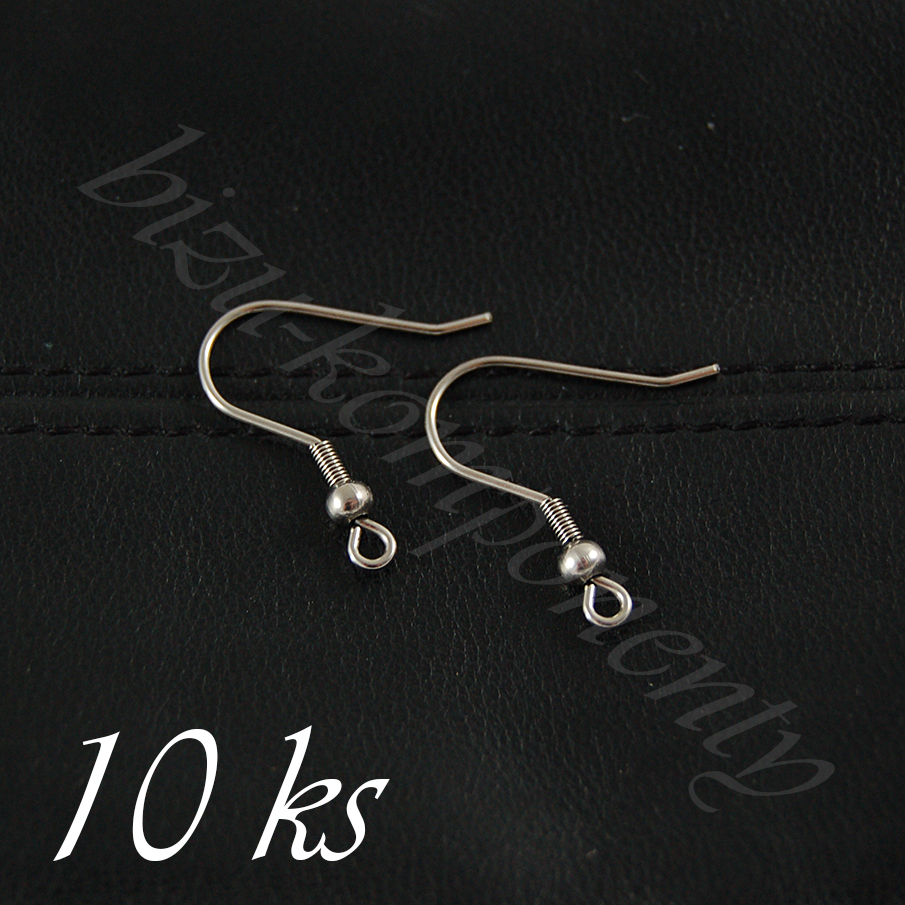 Náušnicové háčky KaP z chirurgické oceli 10ks (16 0001)