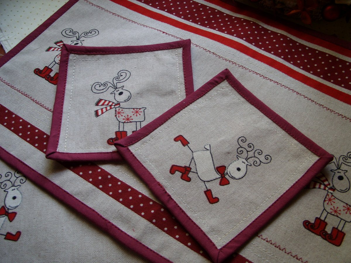 Vánoční podšálky