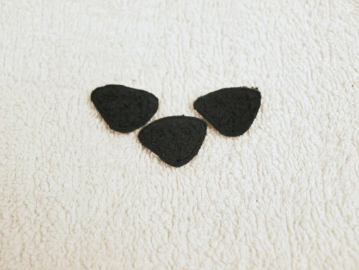 Vyšívaná čumáček fleec 2,5x2cm