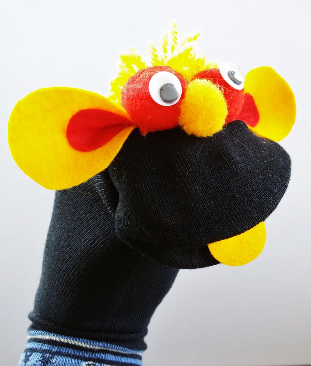 Maňásek ponožkáček rozcuchánek č.875