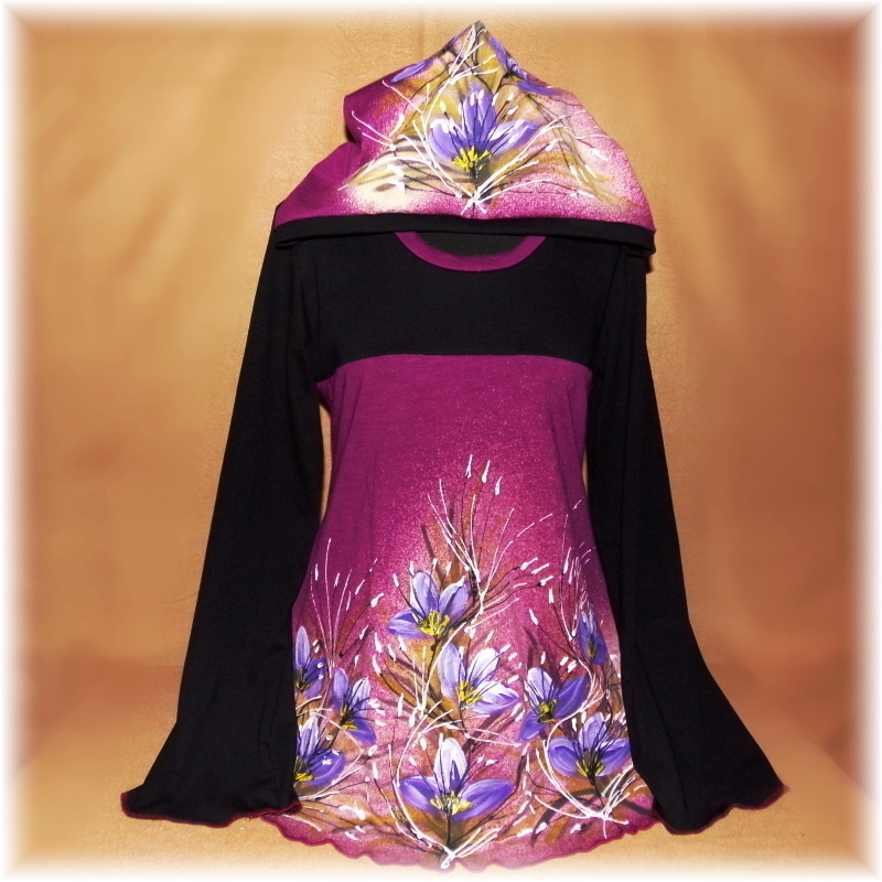 Tunika malovaná,M,L