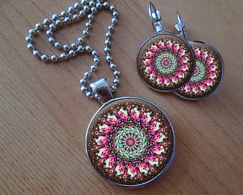 Sada náušniček a přívěsku Wild Orchid